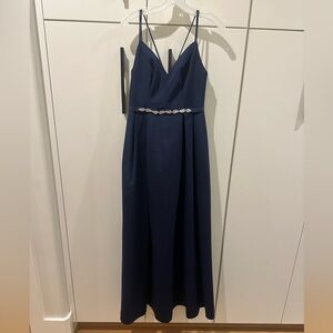 Oleg Cassini Navy Gown